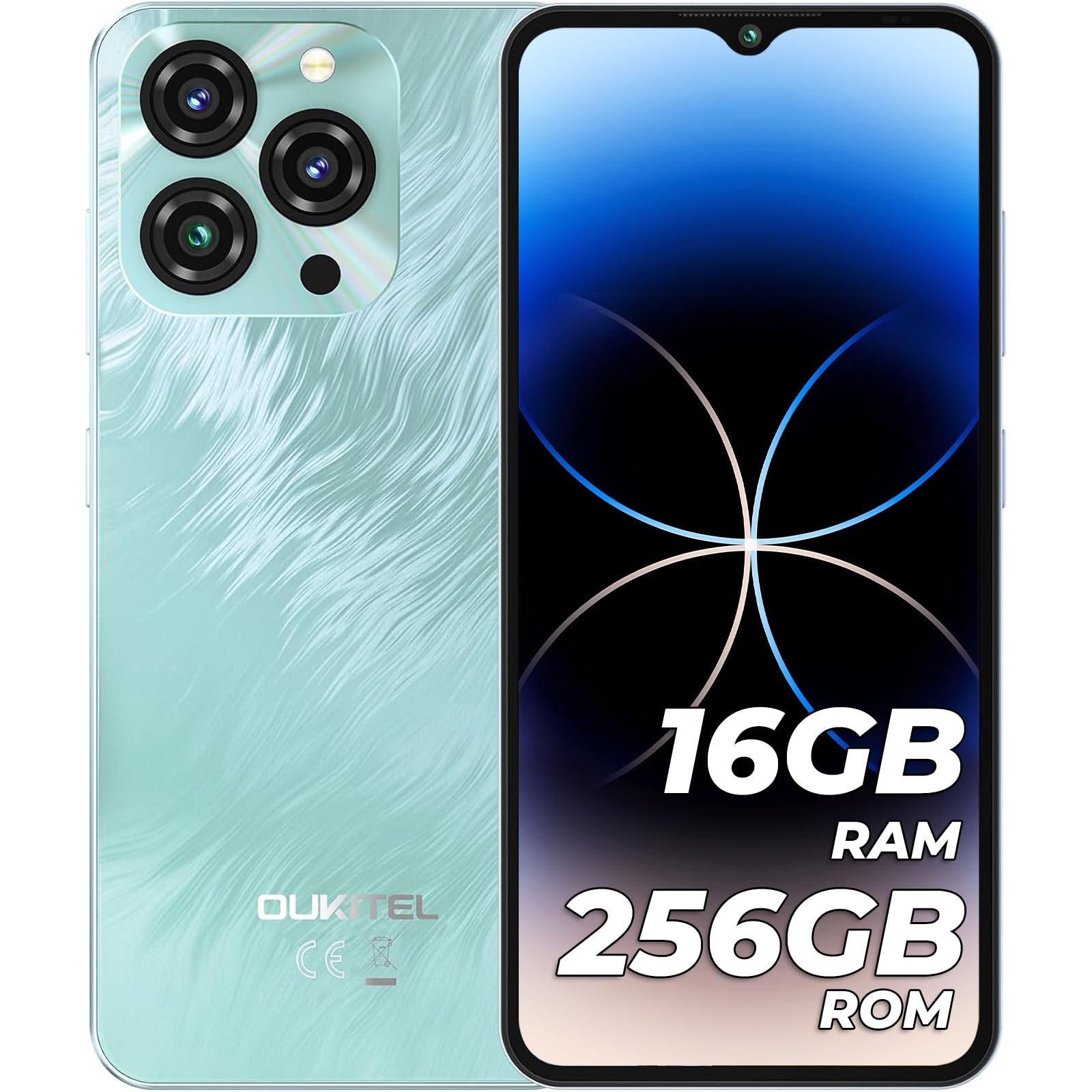 OUKITEL C3SIMフリースマホ 16GB RAM+128GB ROM OUKITEL C3 (4GB RAM 128GB STORAGE) スマートフォン本体